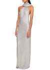 Silver Crystal Hooded Gown