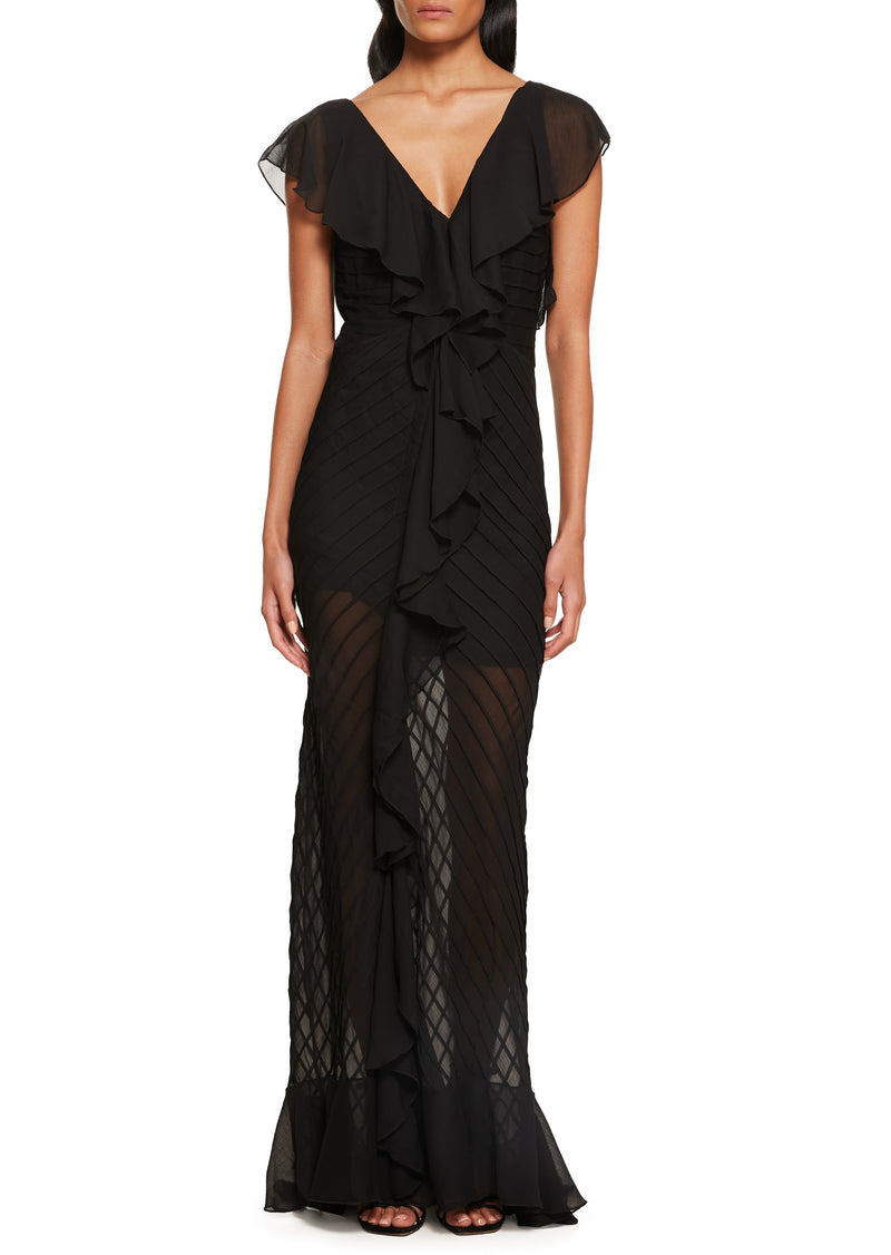 Macaroon Maxi Dress - Black