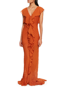 Macaroon Maxi Dress - Terracotta