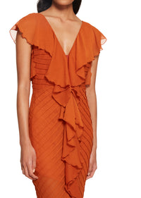 Macaroon Maxi Dress - Terracotta