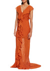 Macaroon Maxi Dress - Terracotta