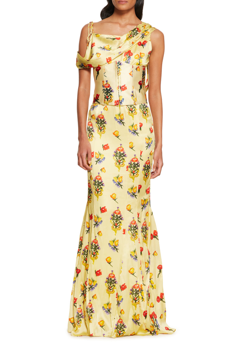 Versailles Garden Brulee Maxi Dress