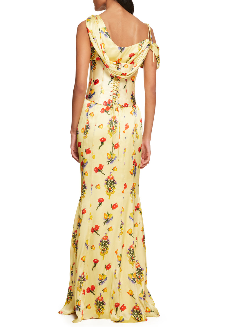 Versailles Garden Brulee Maxi Dress