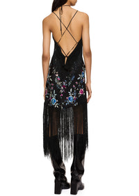 Flora Demi Couture Piano Shawl Halter Mini Dress