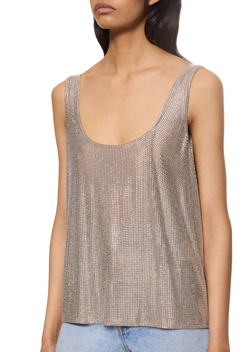 Tank Top with Crystals