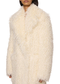 Mongolian Faux Fur Coat