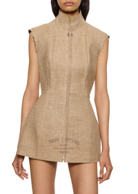 1997-1998 Fall Winter Martin Margiela 'Semi Couture' Linen Bodice. Rent: £1,300/Day