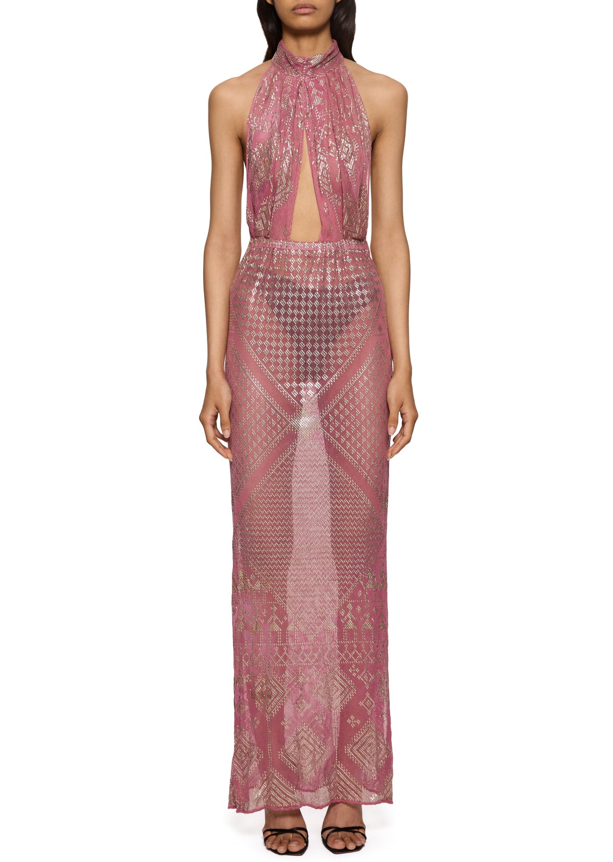 1920s Egyptian Rose Halter Gown Annie's Ibiza Online 1920s Egyptian Rose Halter Gown Annie's Ibiza Online