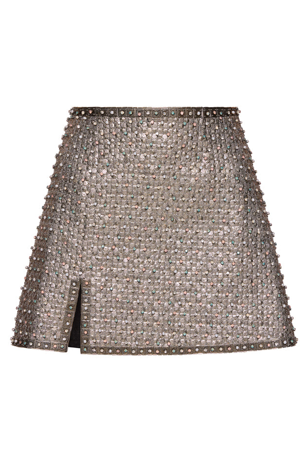 Achilles Mini Skirt - Mercury