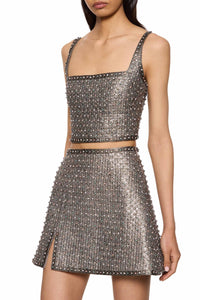 Achilles Mini Skirt - Mercury