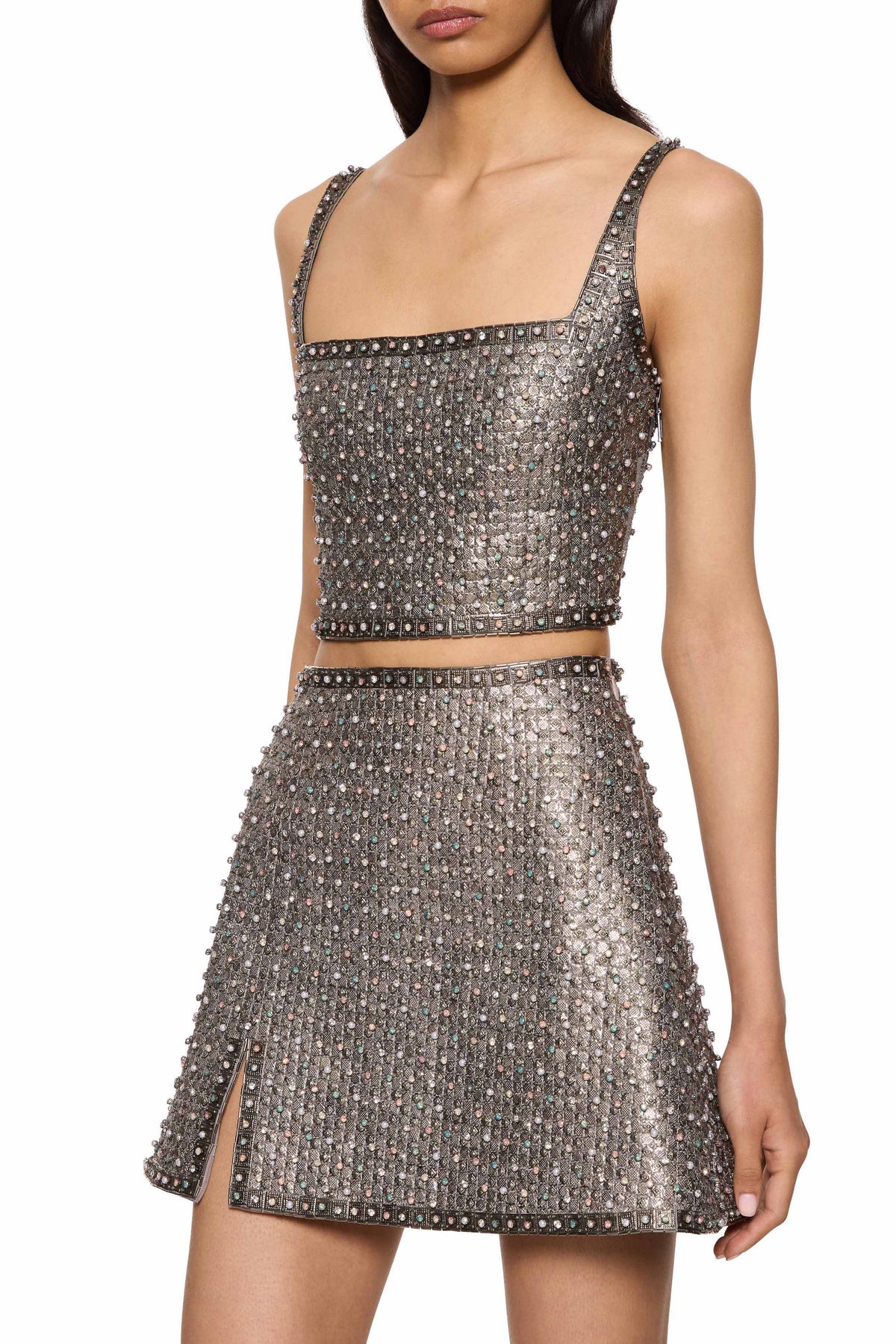 Achilles Mini Skirt - Mercury