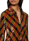 Sequin Tartan Check Shirt