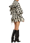 Houndstooth Cape Jacket