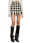 Houndstooth Mini Skirt