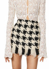 Houndstooth Mini Skirt