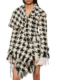 Houndstooth Knotted Jacket