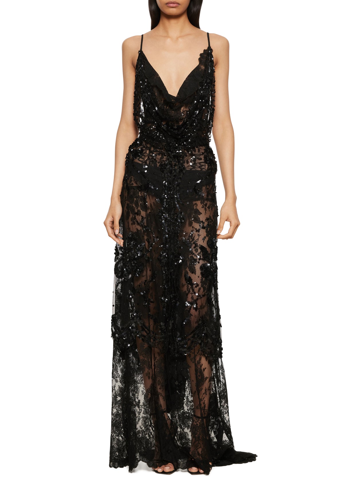 1940s Sheer Sequin Gown Annie's Ibiza Online 1940s Sheer Sequin Gown Annie's Ibiza Online