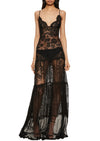 1930s Black Lace Slip Gown