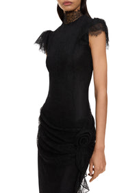 Silentium Lace Maxi Dress - Black