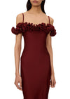 Ruffle Dress - Red Rhubarb