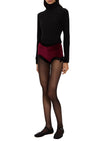 Vivienne Frill Hot Pants - Burgundy