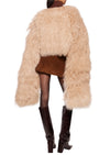 Hannah Shearling Cape Coat