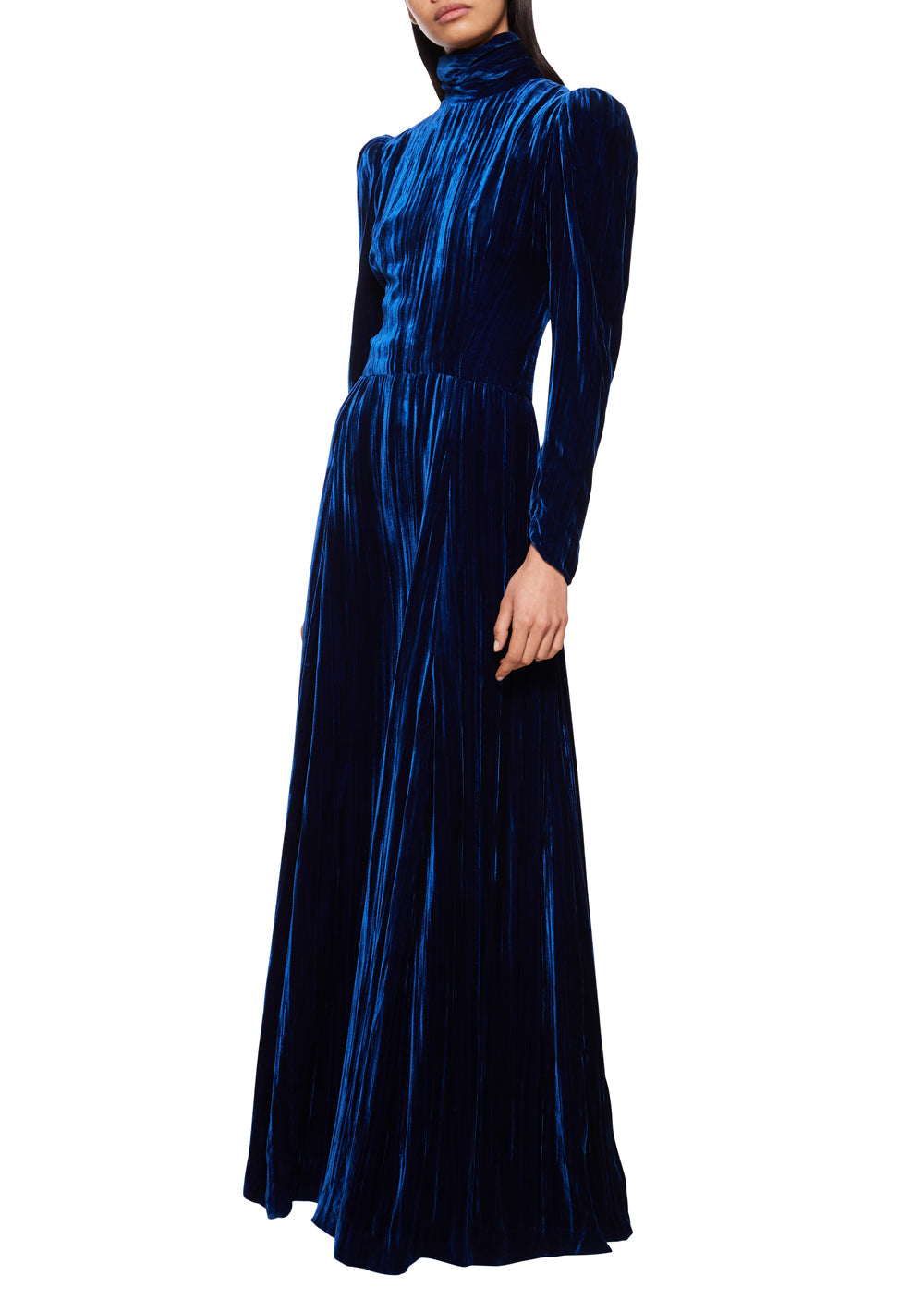 1930s Navy Crushed Velvet Dress 1930s Navy Crushed Velvet Dress