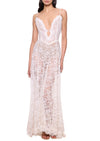 1930s White Lace Strappy Dress