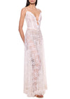 1930s White Lace Strappy Dress