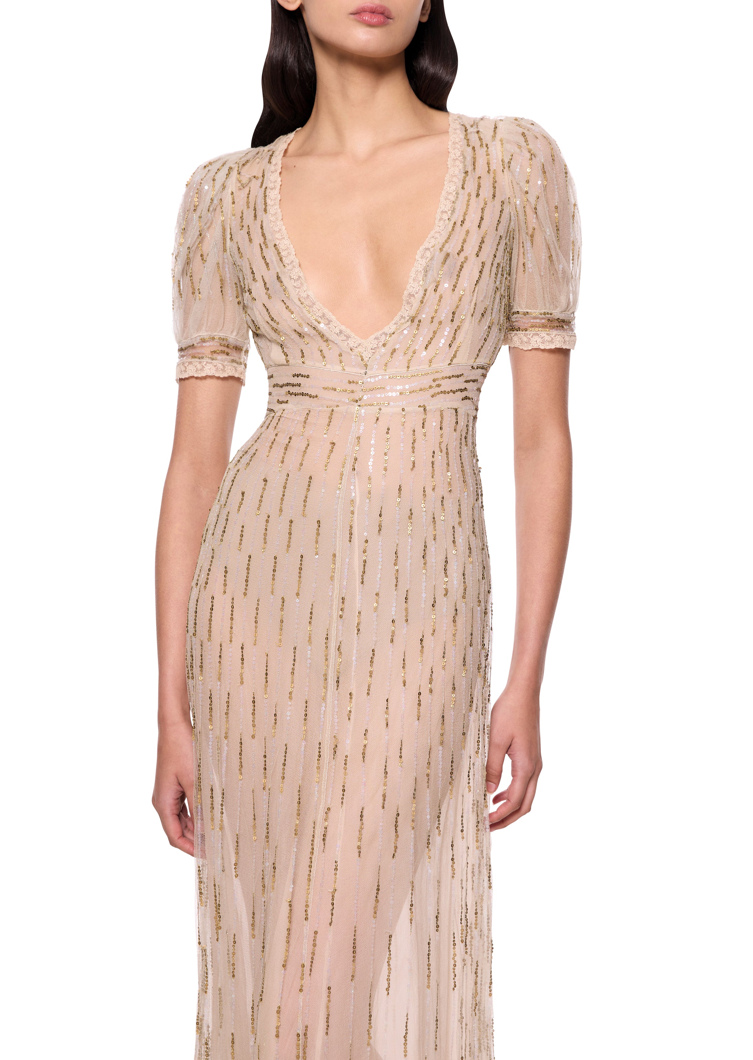 1930s Hand Embroidered Gold Sequin Dress – Annie's Ibiza Online 1930s Hand Embroidered Gold Sequin Dress – Annie's Ibiza Online