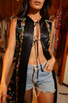 Piano Shawl Demi-Couture Tunic with Fringing