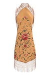 Piano Shawl Rose Dress Strappy Dress