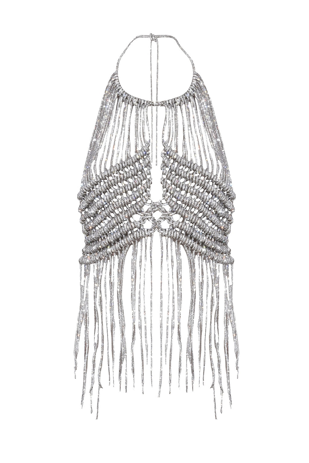 Halterneck Crochet-Chain Top