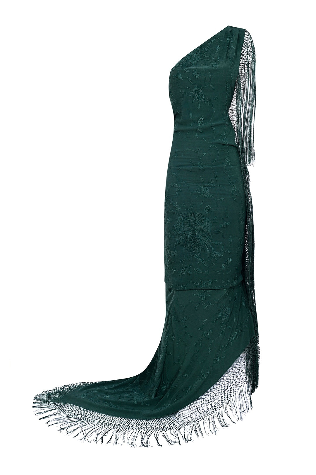 Demi-Couture Piano Shawl Gown