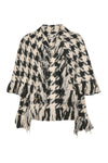 Houndstooth Cape Jacket