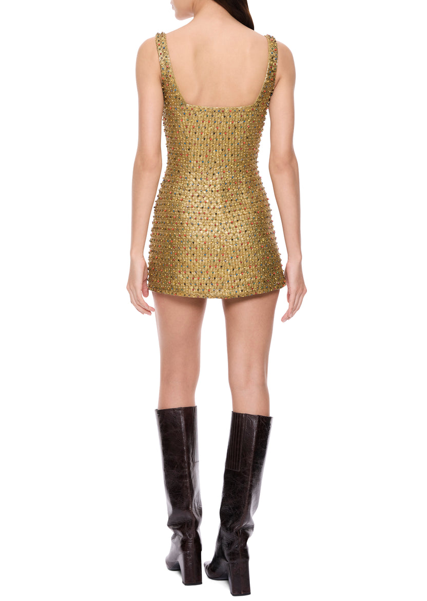 Achilles Mini Dress - Mercury