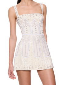 Joan of Arc Mini Dress - Opal