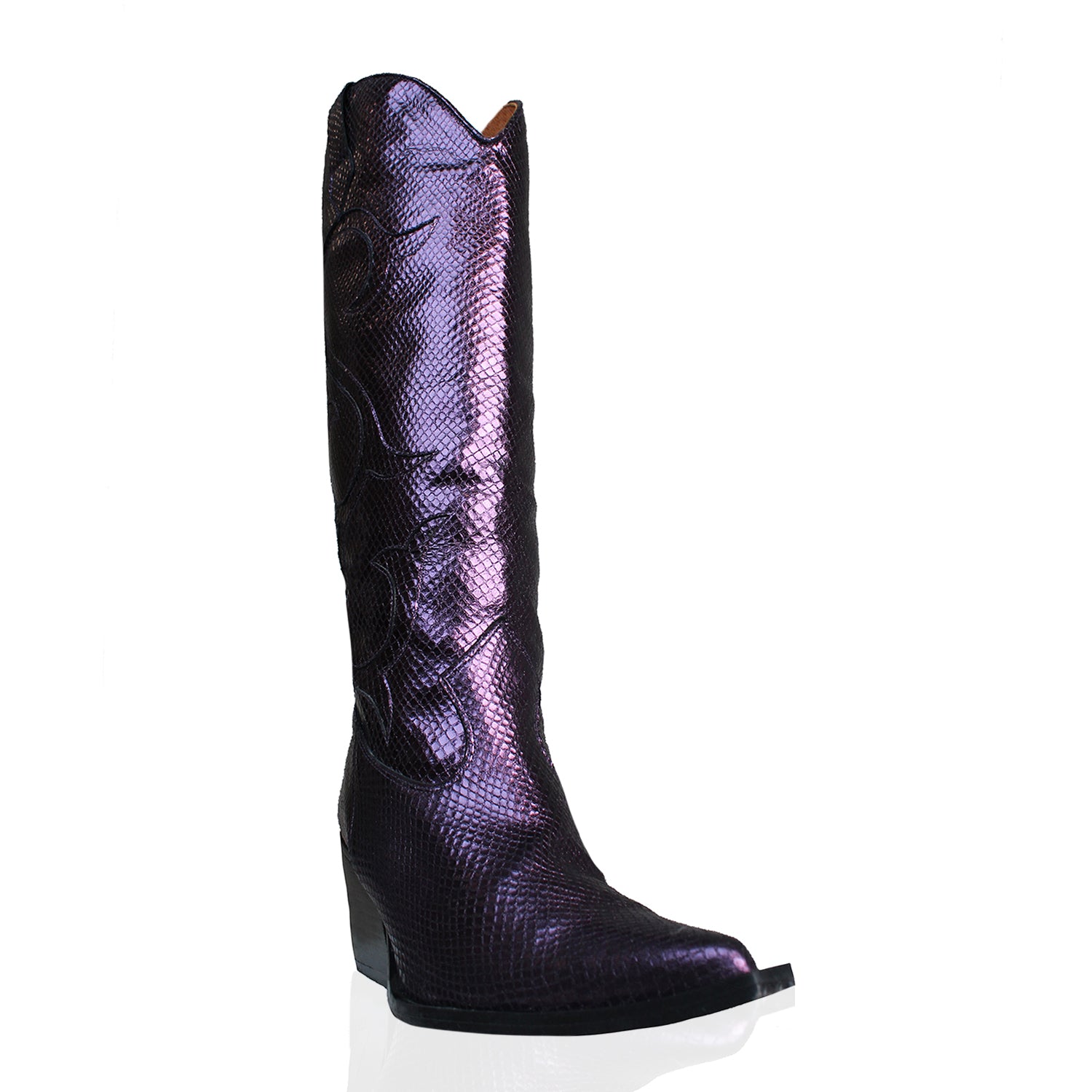 The Purple Cowboy Boot