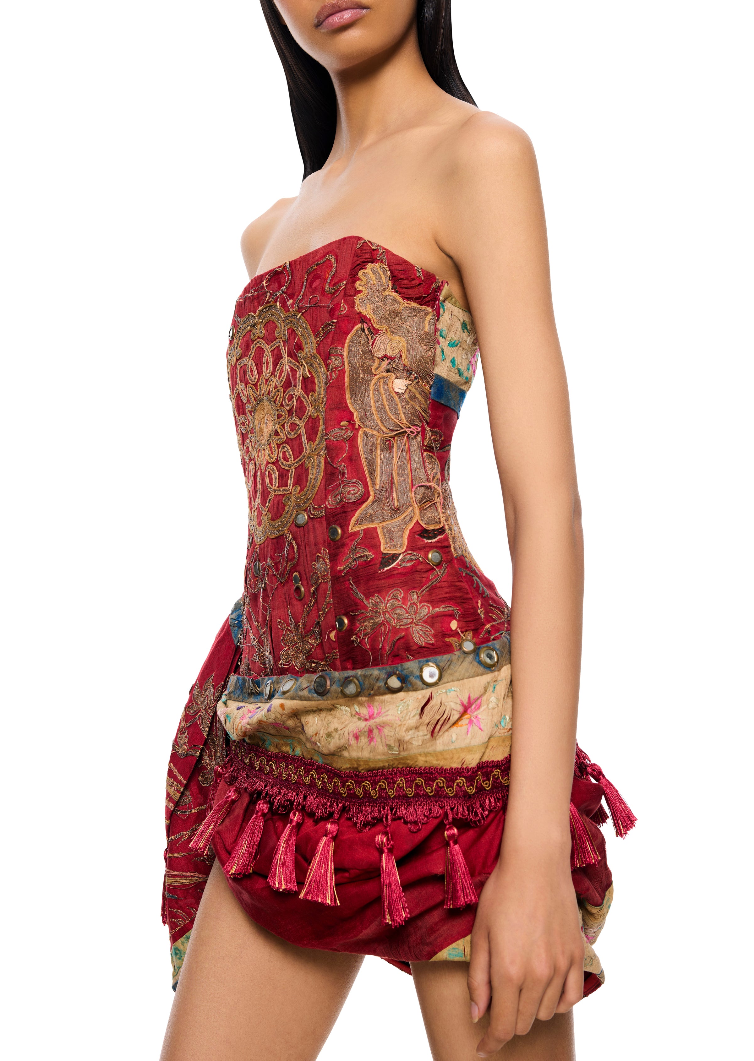 Aurelia Antique Mini Dress - Annie's Ibiza