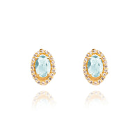 Lynn Aquamarine Studs