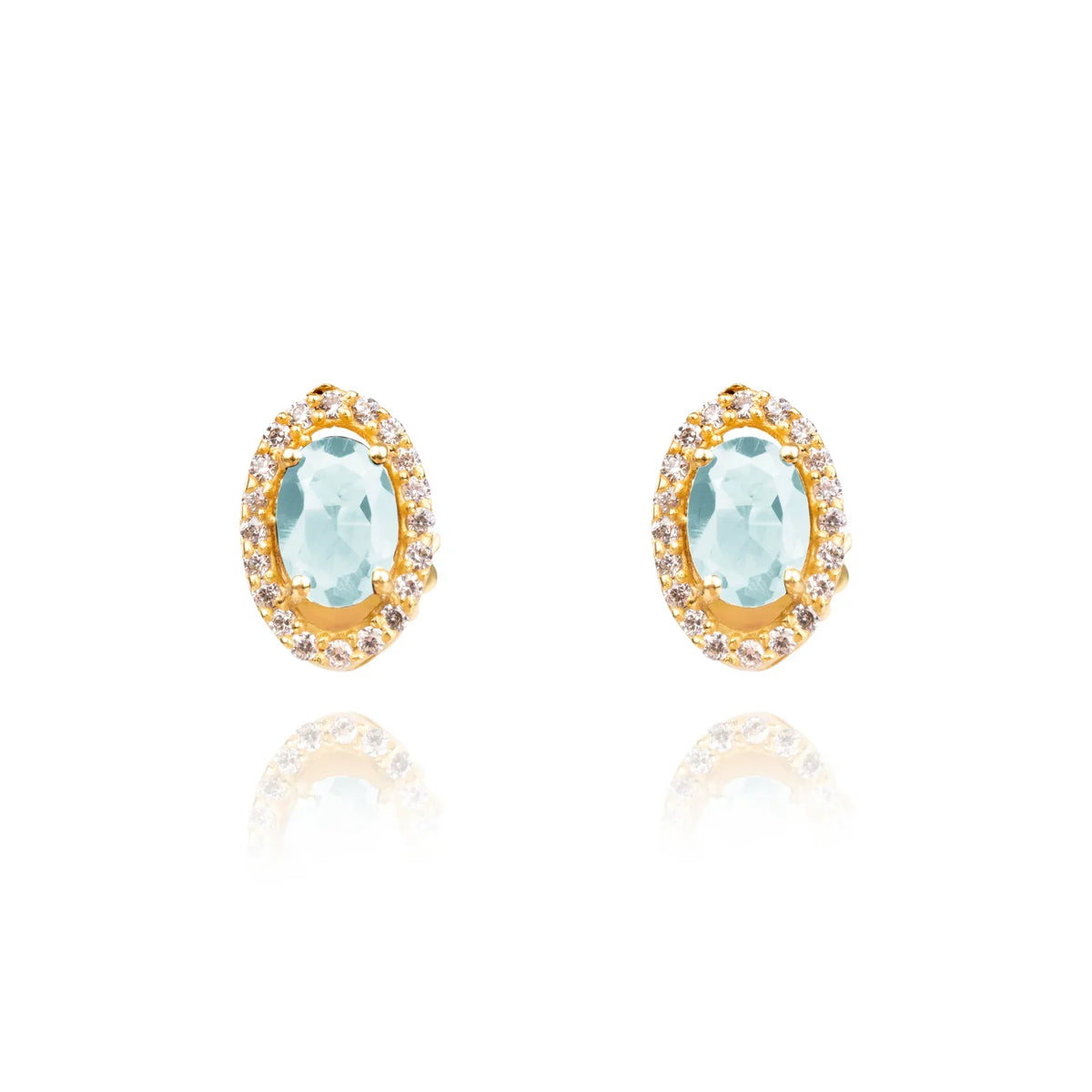 Lynn Aquamarine Studs