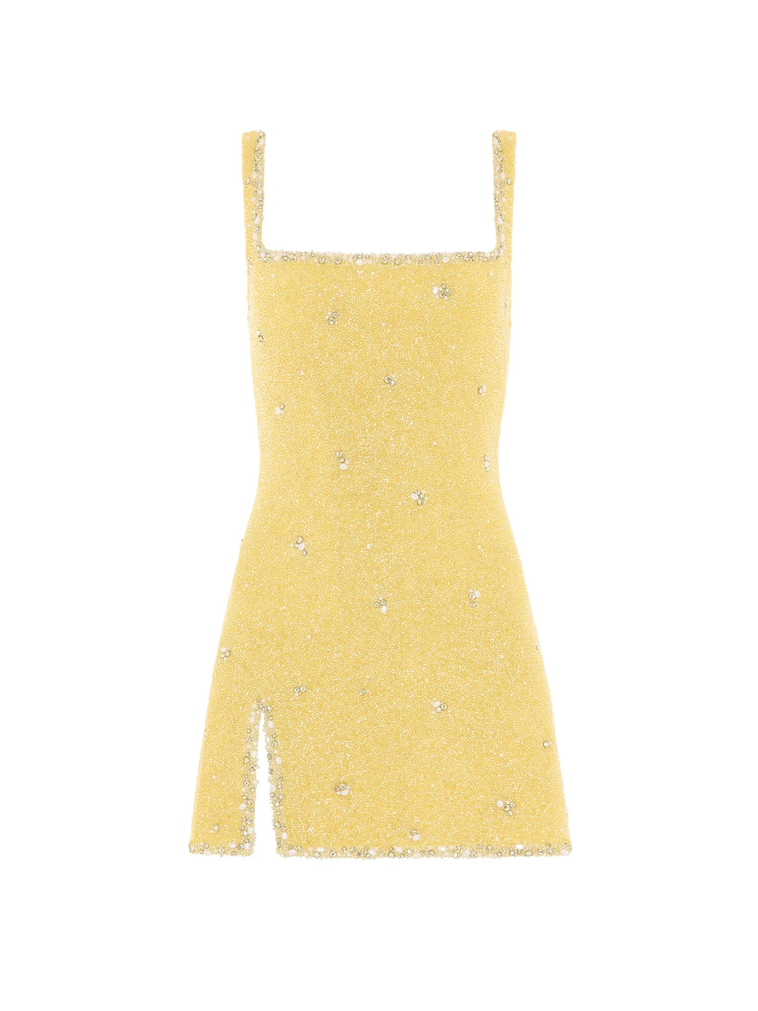 Athena Mini Dress - Lemon