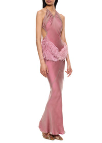 Burlesque Feather Gown - Annie's Ibiza