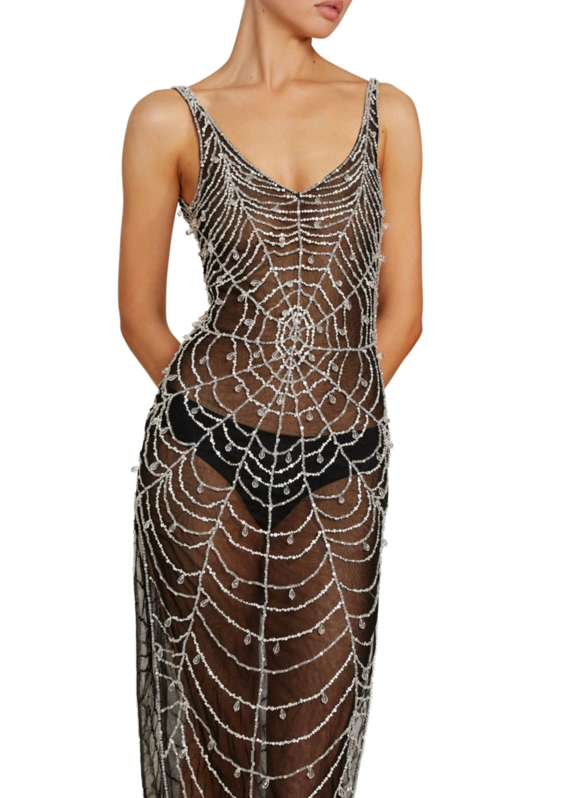 Cobweb Midi Dress