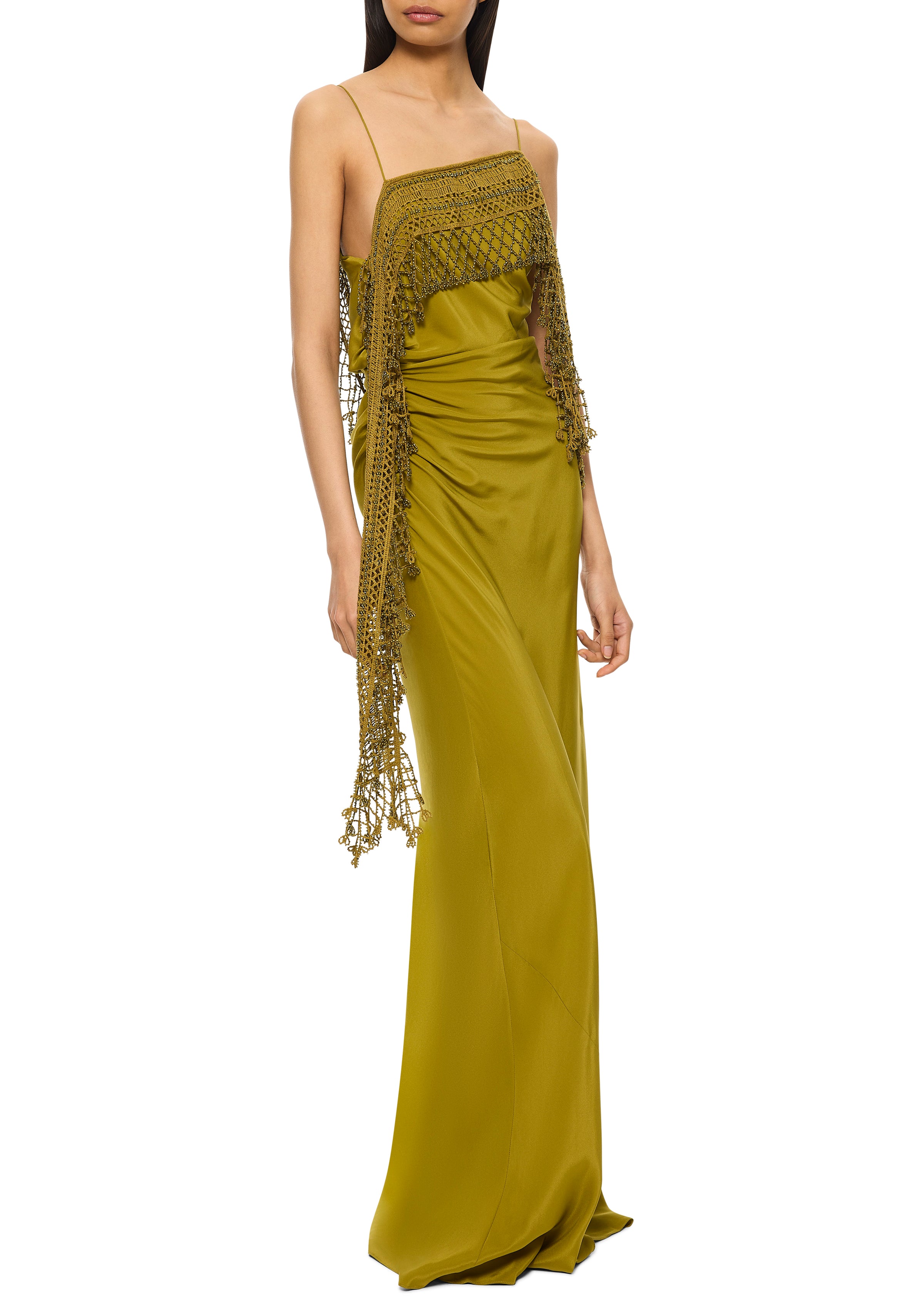 Droplet Beaded Crochet Trimmed Cami Dress – Annie's Ibiza Online