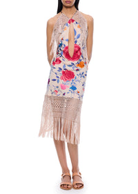 Demi Couture Piano Shawl Halter Fringed Mini Dress 2 - Annie's Ibiza