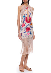 Demi Couture Piano Shawl Halter Fringed Mini Dress 2 - Annie's Ibiza