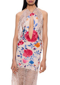 Demi Couture Piano Shawl Halter Fringed Mini Dress 2 - Annie's Ibiza