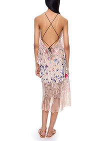Demi Couture Piano Shawl Halter Fringed Mini Dress 2 - Annie's Ibiza