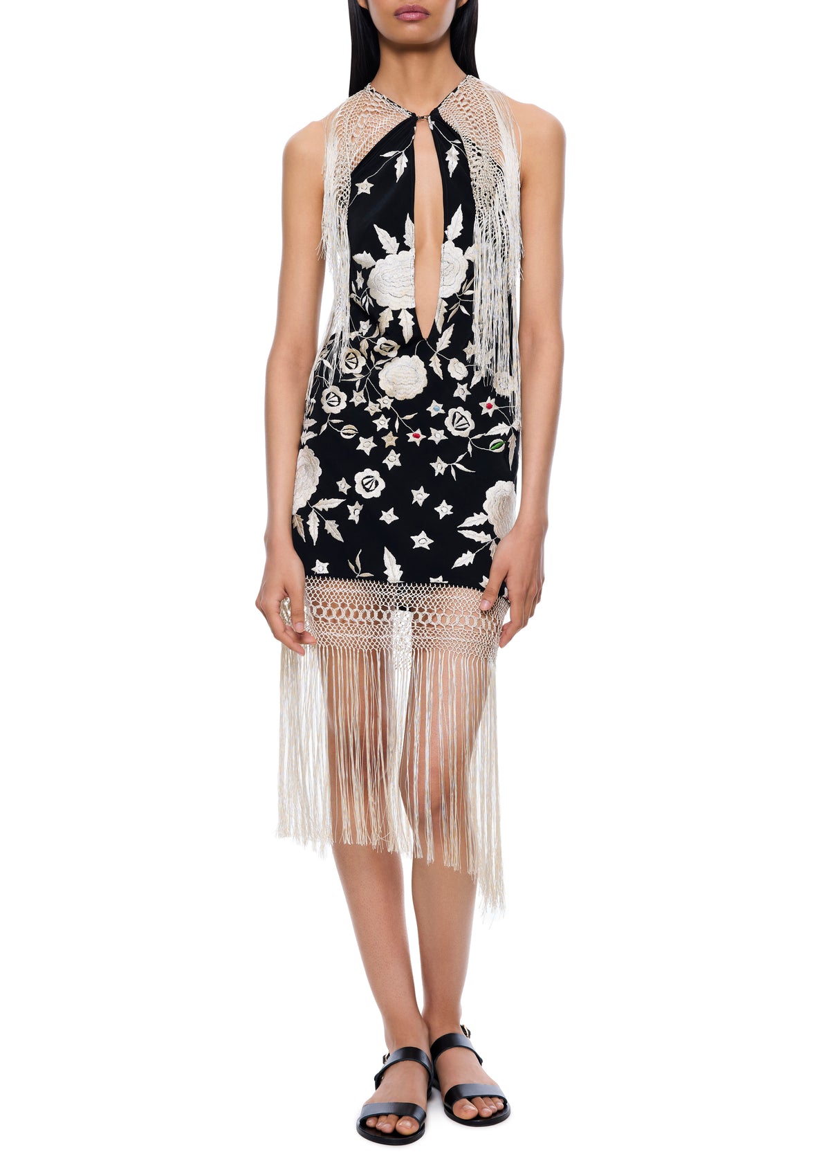 Demi Couture Piano Shawl Halter Fringed Mini Dress 7 - Annie's Ibiza